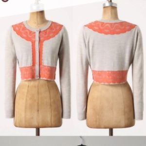 Anthropologie Charlie & Robin Grey Wool Cardigan
